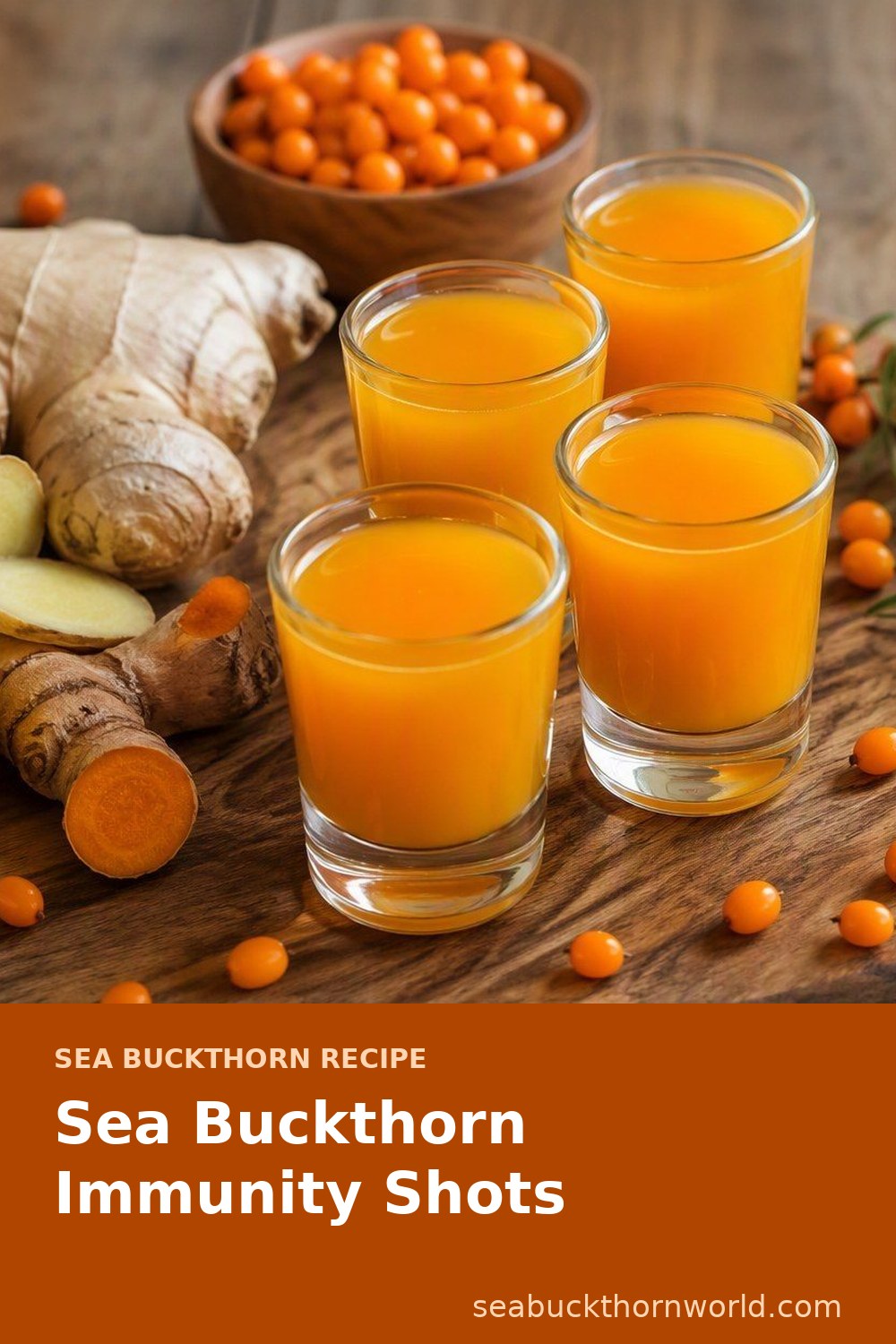 Sea Buckthorn Immunity Shots recipe pin for Pinterest